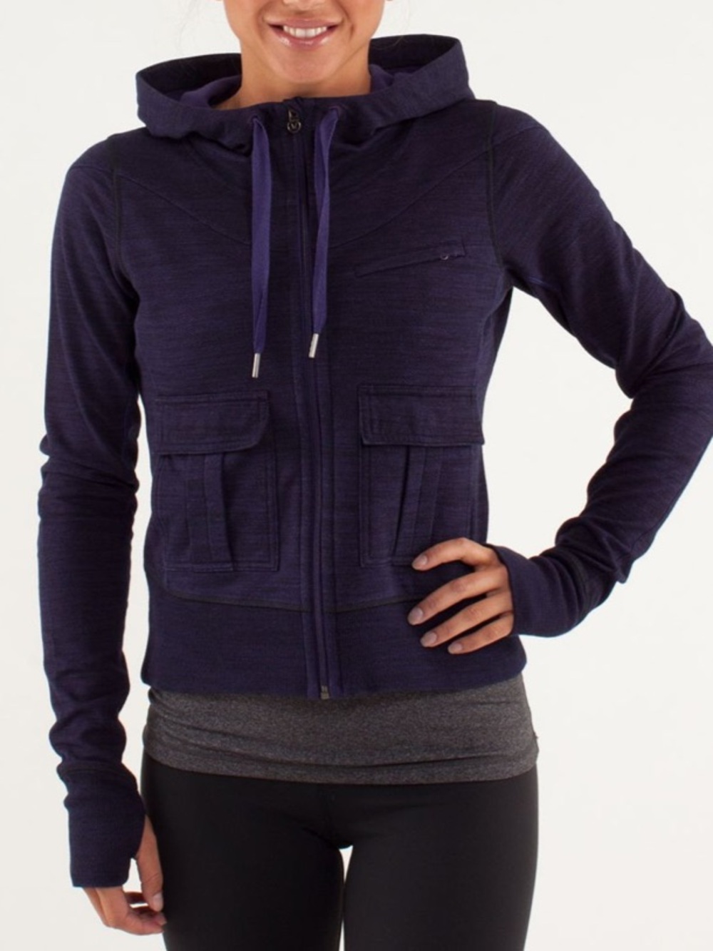 LULULEMON Carry And Go Hoodie
Commuter Denim Dense Purple Womens size 4